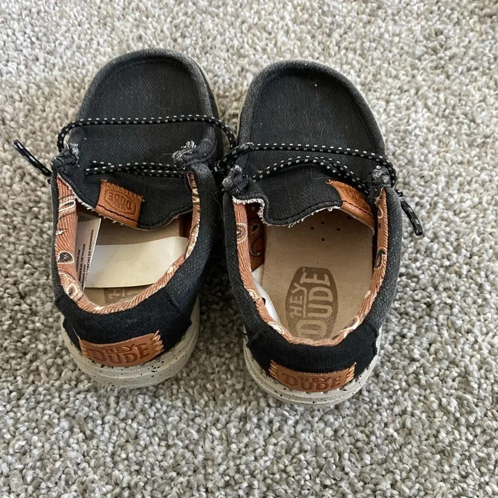 Hey Dude Kids Black Shoes